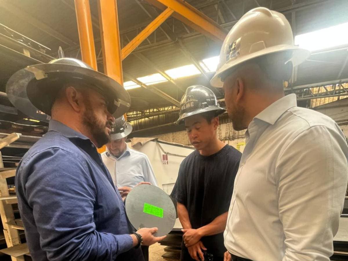 Our team on a supplier factory visit